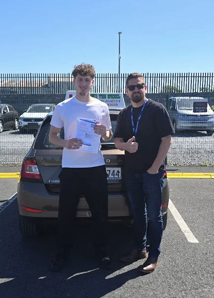 BTW Driving School student 5 after passing test